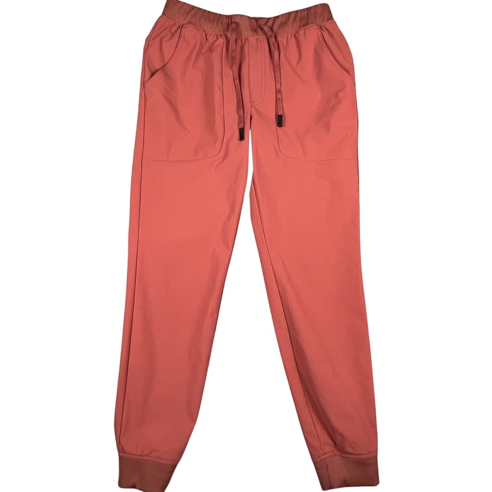 VRST Mens Joggers Coral Red Elastic Waist Drawstring Pockets Size Small